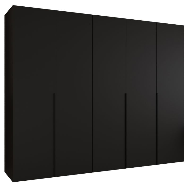 Szafa uchylna otwierana ALICANTE 1 250 wys 202 cm Czarny + Czarny 1 szt