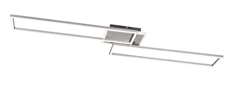 Lampa sufitowa wisząca Rabalux Benedick 0156 srebrno-szczotkowane aluminium-biała pilot wbudowany LED 40W 1 szt.