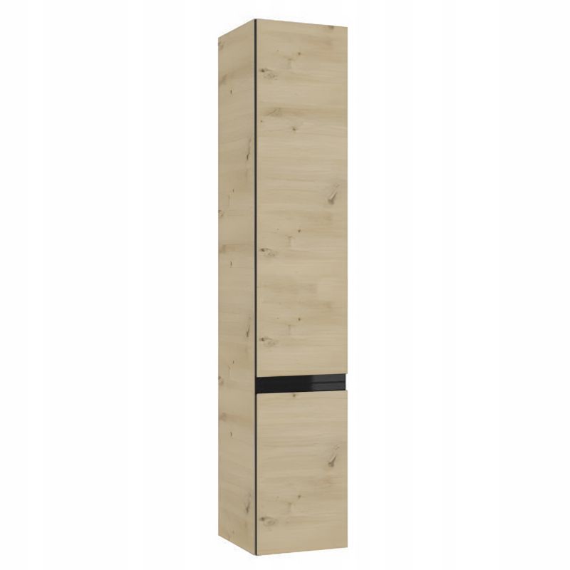 Szafka do Łazienki Stamar Słupek Wiszący 300 x 1570 mm Dąb Artisan MDF Półki 1 szt
