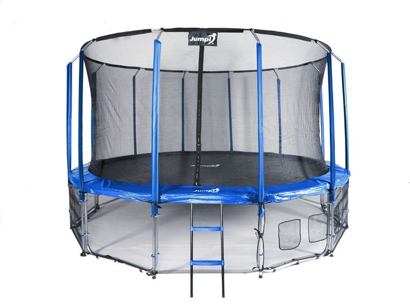 Trampolina Ogrodowa Jumpi 487cm/16FT Maxy Comfort Niebieska Z Wewnętrzną Siatką 1 szt