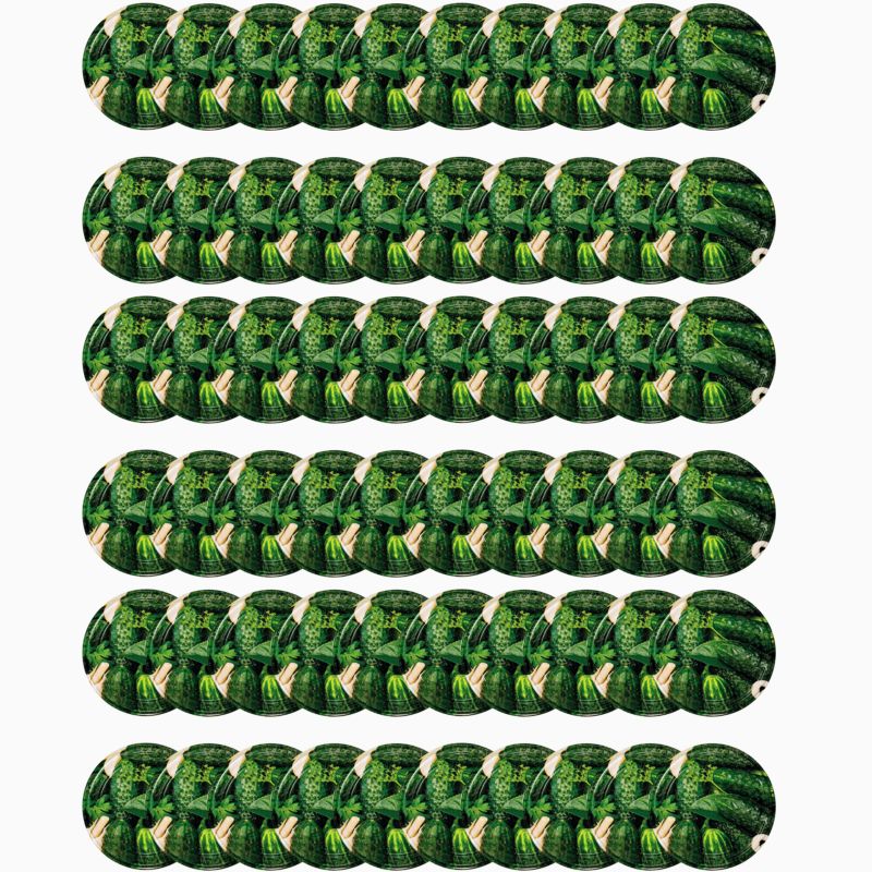 Pokrywki MODO24 wzór ogórek dekielki zakrętki nakrętki wieczka wieka 100mm 60 szt