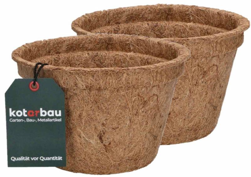 Doniczka naturalna KOTARBAU z włókna kokosowego 18 cm 2 szt.
