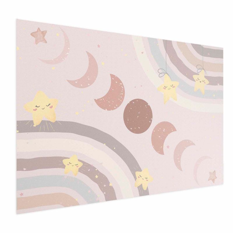 Plakat Artgeist Księżyc z tęczą 60x40 cm bez ramy 1 szt