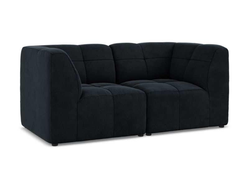 Modułowa sofa 2-osobowa LaMiaSofa GRADO z tkaniny welwetowej 180x90 cm królewski niebieski 1 szt.