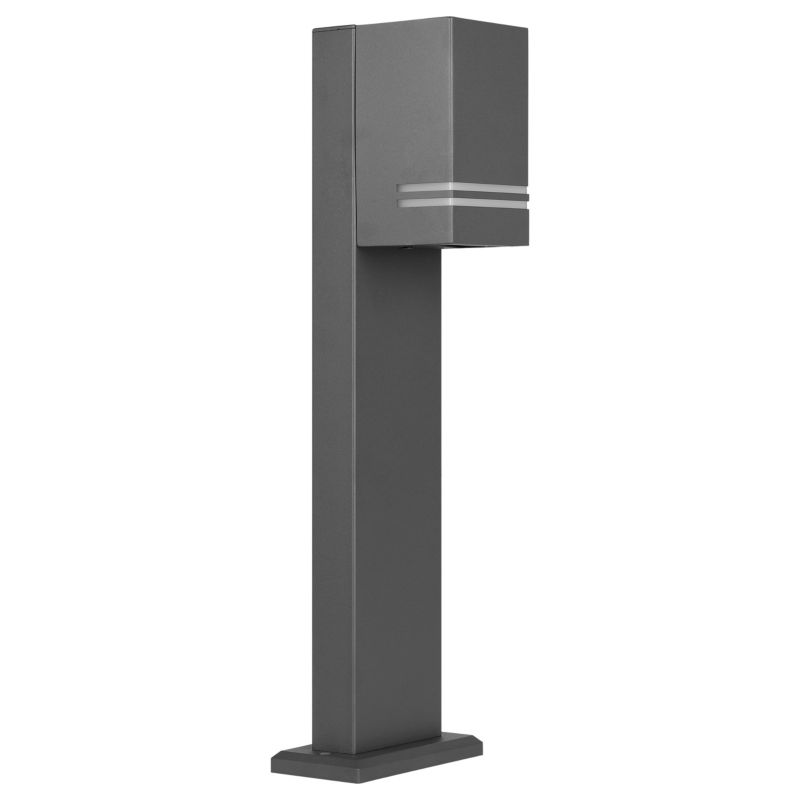 Lampa ogrodowa słupek GU10 LED MasterLED Nela 49 cm IP44 stojąca zewnętrzna czarna 1 szt.