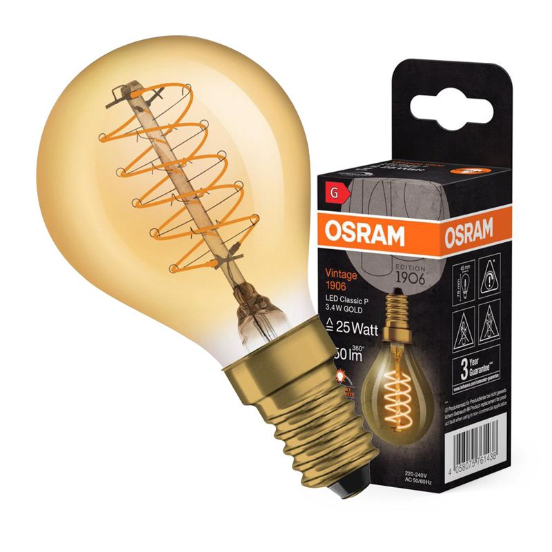 Żarówka LED Osram Dekoracyjna A45 E14 3.4W 250lm 2200K 320st Filament 1 szt.