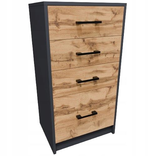 Komoda Matkam 45 cm 4S szafka 4 szuflady Rob grafit-wotan 1 szt.