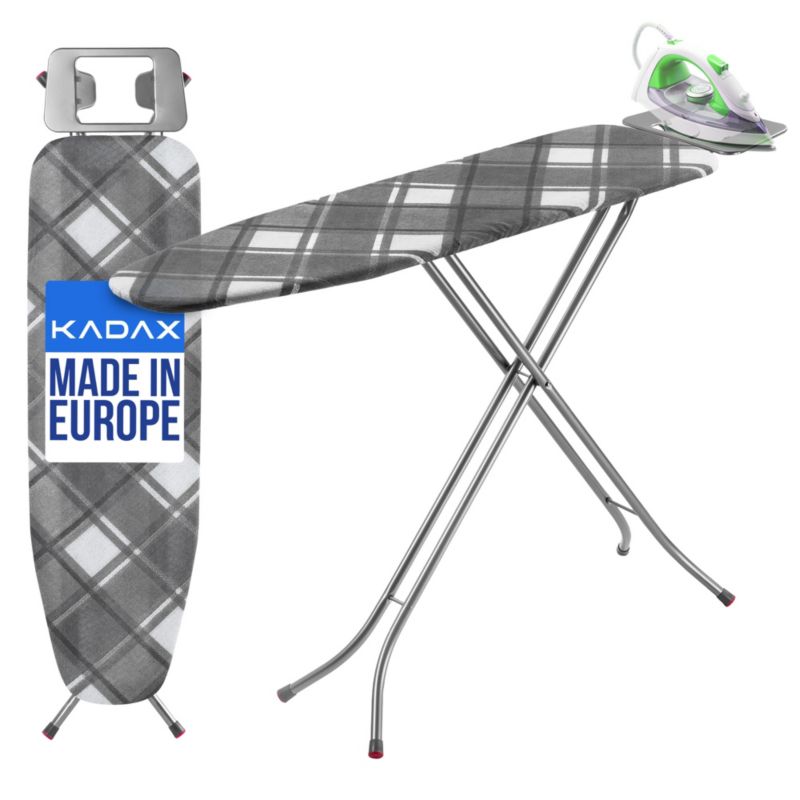 KADAX Deska Do Prasowania 114x34cm Składana Z Uchwytem Na Żelazko Lekka Stabilna 1szt.