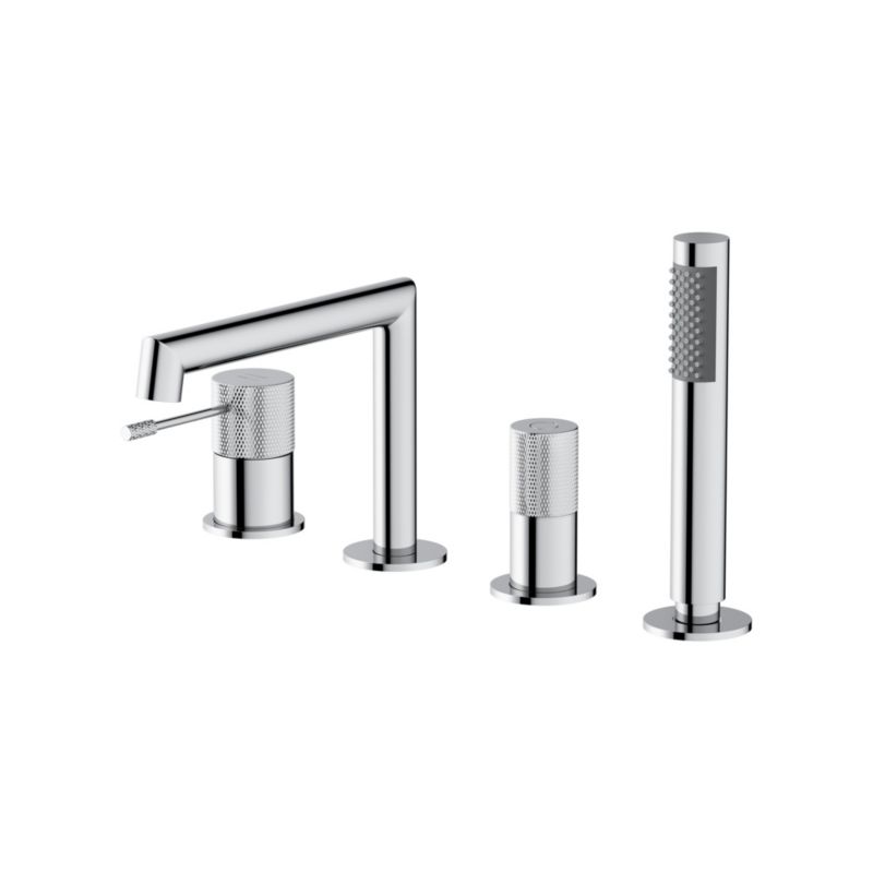 Bateria wannowo-prysznicowa Cersanit Zen 4-otworowa chrom, oszczędność wody 1 szt.