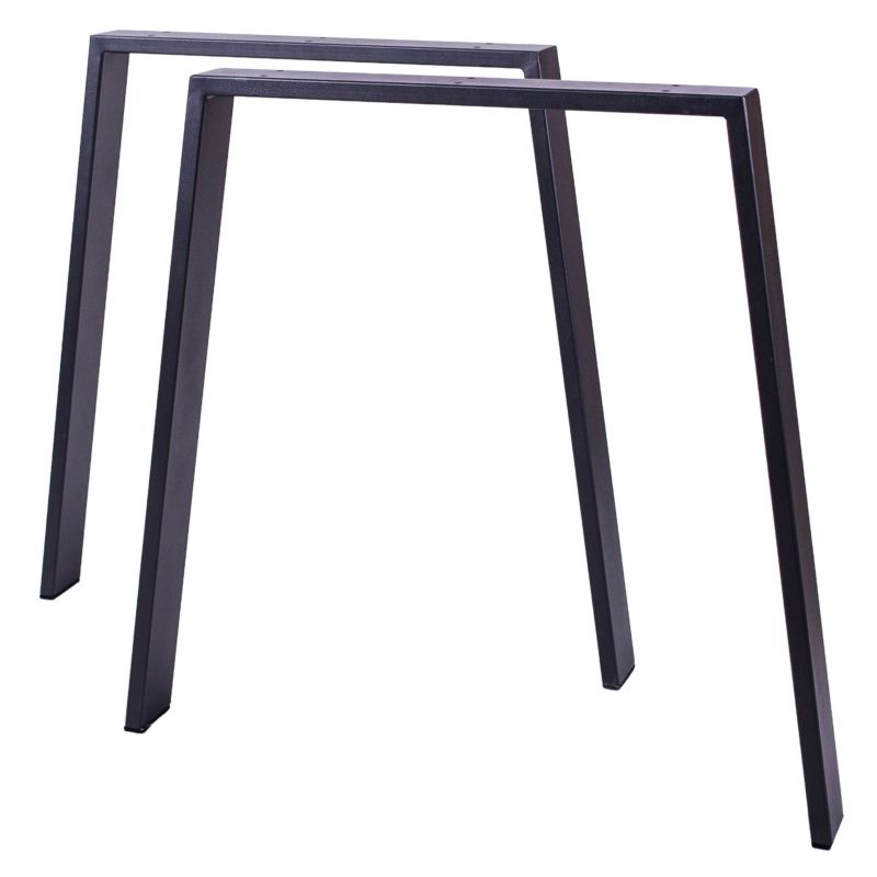 Nogi metalowe do stołu B&B ławy stolika biurka czarne 2 szt