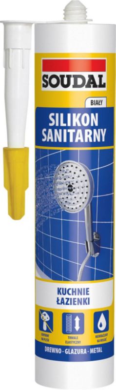 Silikon sanitarny Soudal 280 ml biały