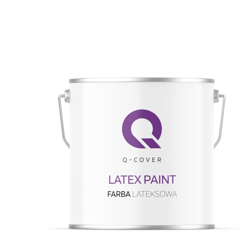 Farba Lateksowa Do Ścian i Sufitów Q-Cover Super Biała H0000 Głęboki Mat 5L