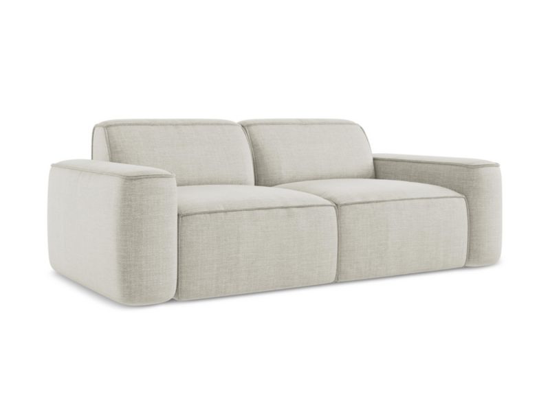 3-osobowa kanapa modułowa LaMiaSofa MELISSA z tkaniny strukturalnej 204x102 cm jasny beż 1 szt.