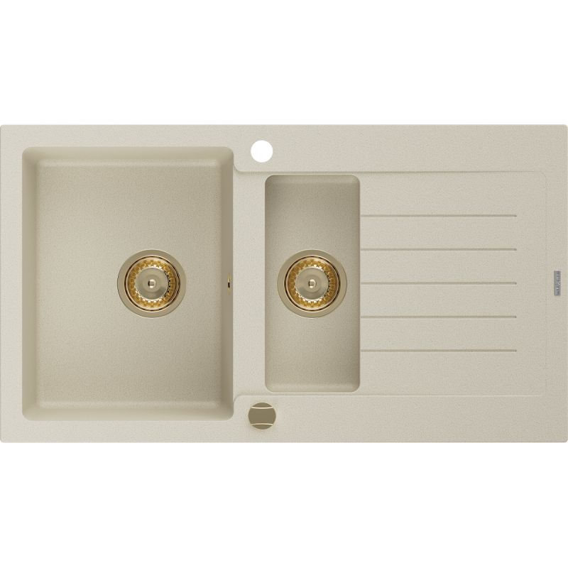 Zlewozmywak wpuszczany Mexen Matias 1,5-komorowy beżowy 900x505 mm - 6502901505-69 1 szt.