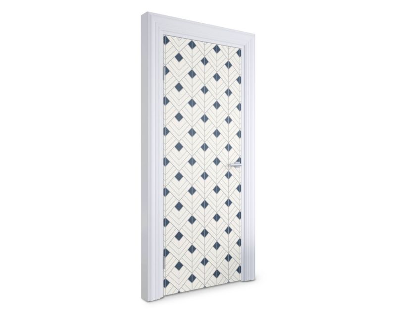 Samoprzylepna naklejka na drzwi Wallfluent 75x205 cm Geometryczny wzór 1 szt.