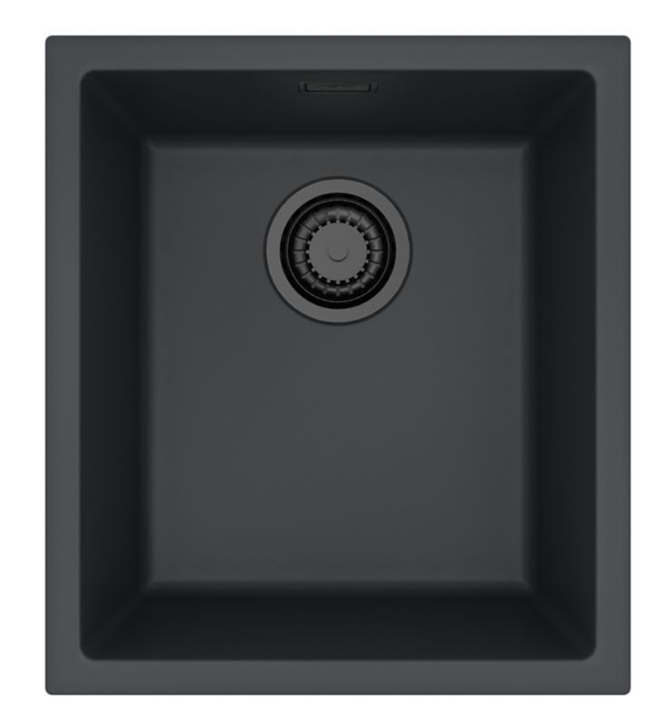 Zlewozmywak granitowy Alveus OMNI 10 kol. G90 BLACK EDITION (40x45) 1-komorowy 1szt