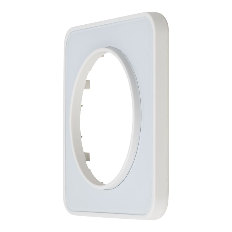 Ramka pojedyncza dekoracyjna Jacobsen Espen białe szkło