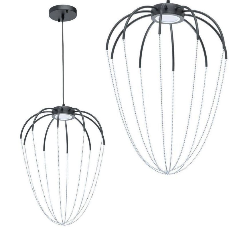 Lampa Sufitowa Wisząca Toolight App1476 Czarny