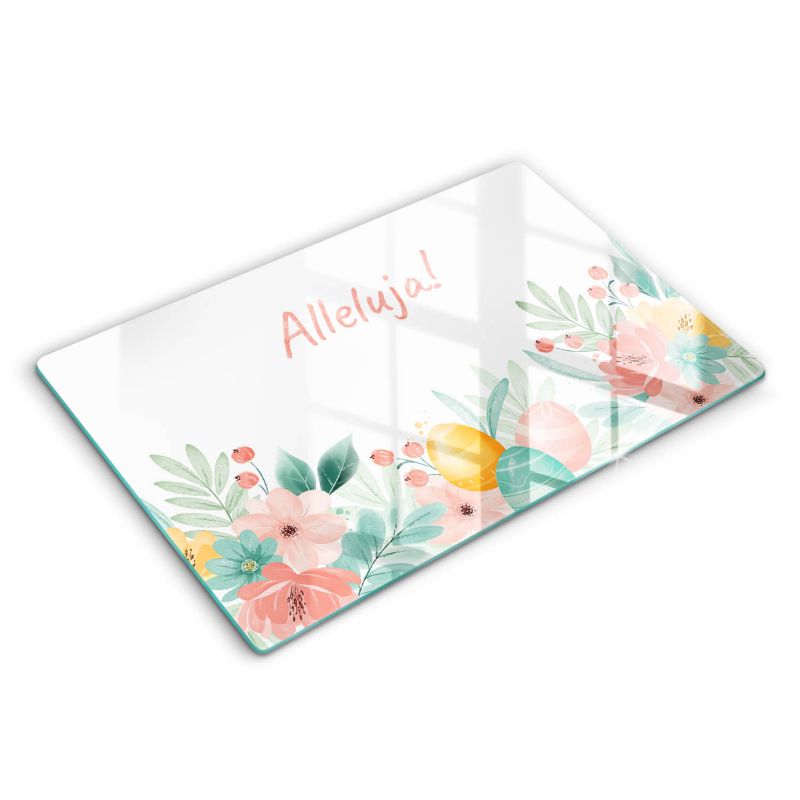 Szklana deska do krojenia Wallfluent 80x52 cm Motyw Świąteczny Alleluja 1 szt.