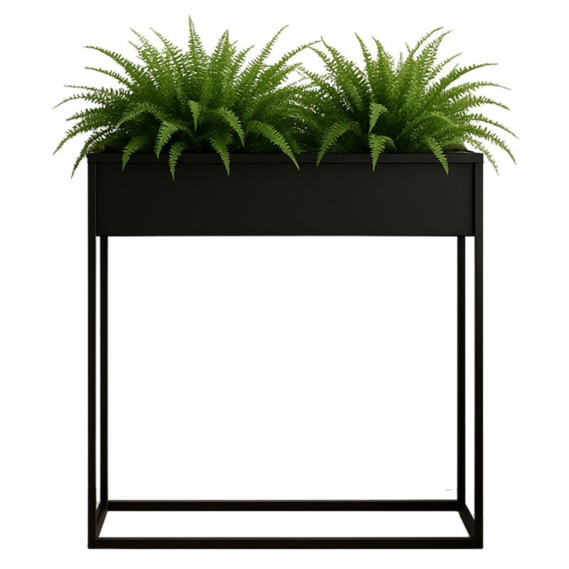 Kwietnik stojący JAKPOL Cubo Loft 80x80 cm metalowy czarny 1 szt.