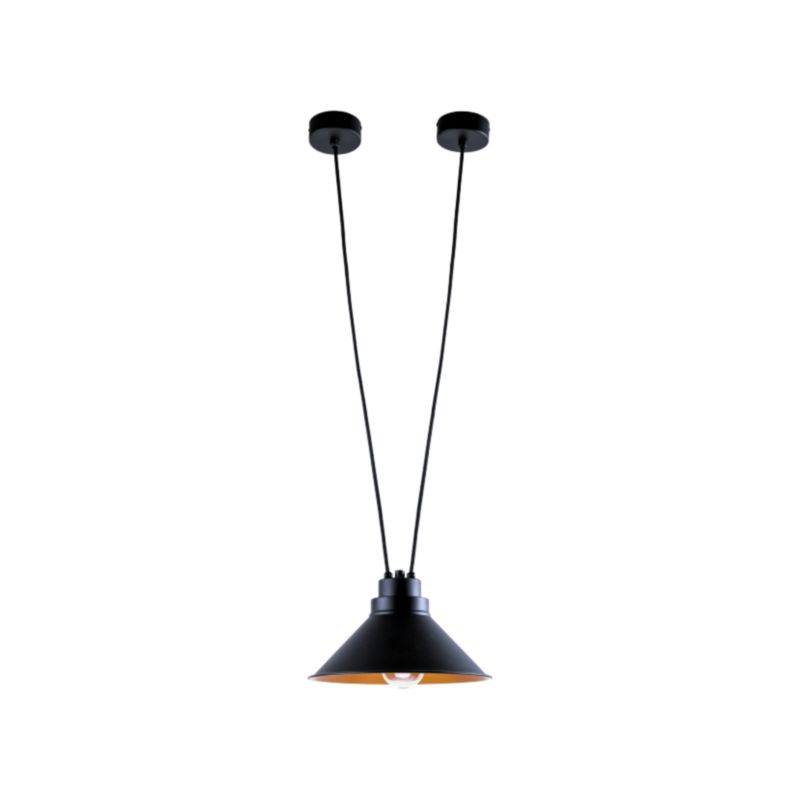Lampa wisząca Nowodvorski Lighting Perm czarno-złota szerokość 25 cm 1xE27 x 60W 1 szt.
