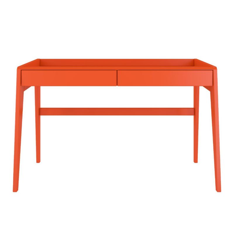 Drewniane bukowe biurko z szufladami Visby LISA pomarańcz 1 szt.