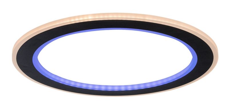 Plafon sufitowy nowoczesny Rabalux Golwen czarno-biały LED 22W 3000K-6500K 1550lm IP20 wym: 4,5 x 45 x 45 cm metal - 1 szt.