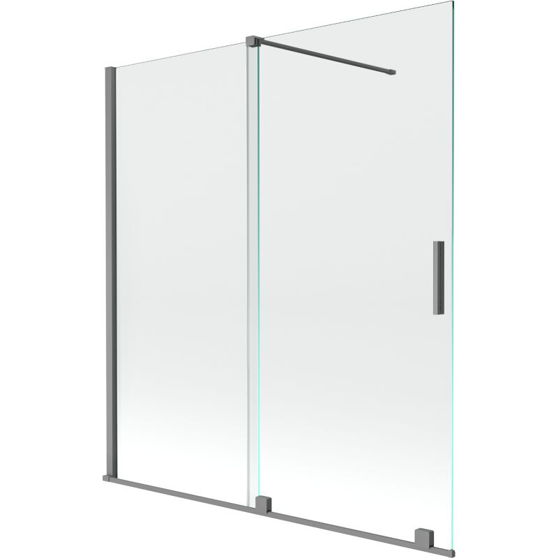 Parawan nawannowy 2-skrzydłowy Mexen Velar gun metal 150x150 cm 1 szt.