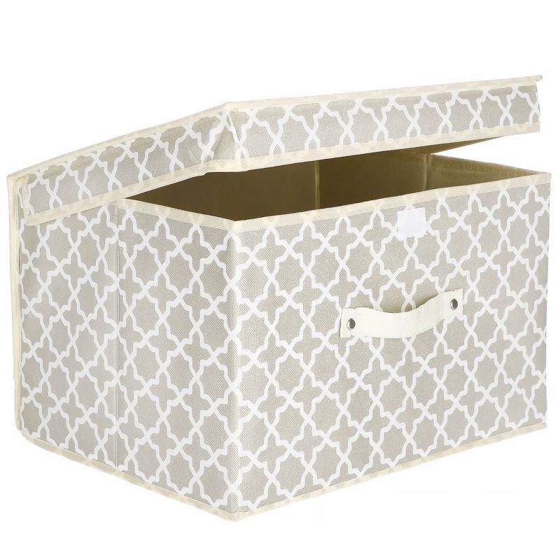 Pojemnik do przechowywania, pudełko zamykane, organizer beżowy