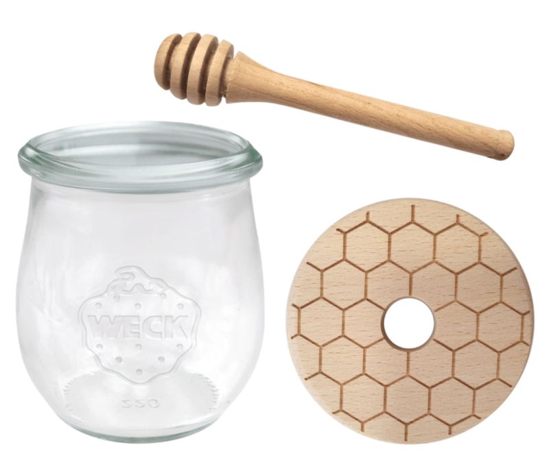 Słoik do miodu MODO24 Weck 220 ml fi 60 tulip nabierak W3 1 kpl.