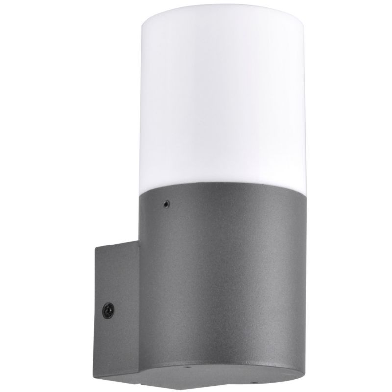 Kinkiet ścienny zewnętrzny Polux Dallas grafitowo-mleczny 1 x E27 x IP44 wym: 17 x 7,8 x 9,5 cm - 1 szt.