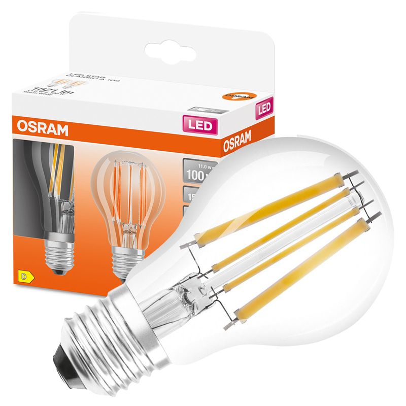 Żarówka LED Osram A60 E27 11W 1521lm 2700K 300st Filament 2 szt.