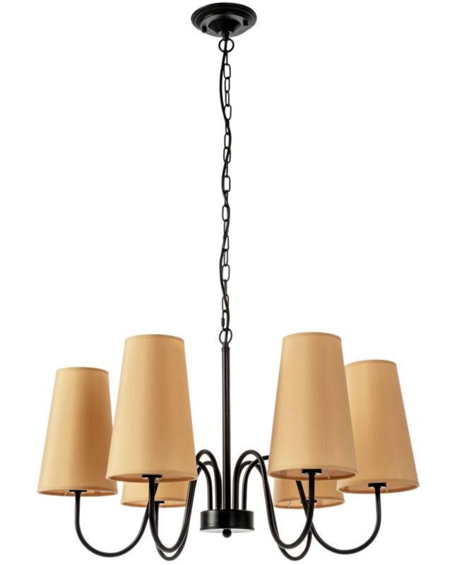 Lampa Sufitowa Wisząca Toolight App753-6 Czarny