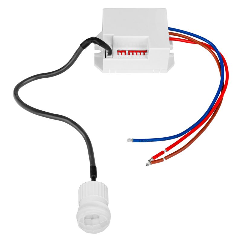 Czujnik ruchu PIR z kablem MasterLED IP20 360 stopni 800W biały 1 szt.
