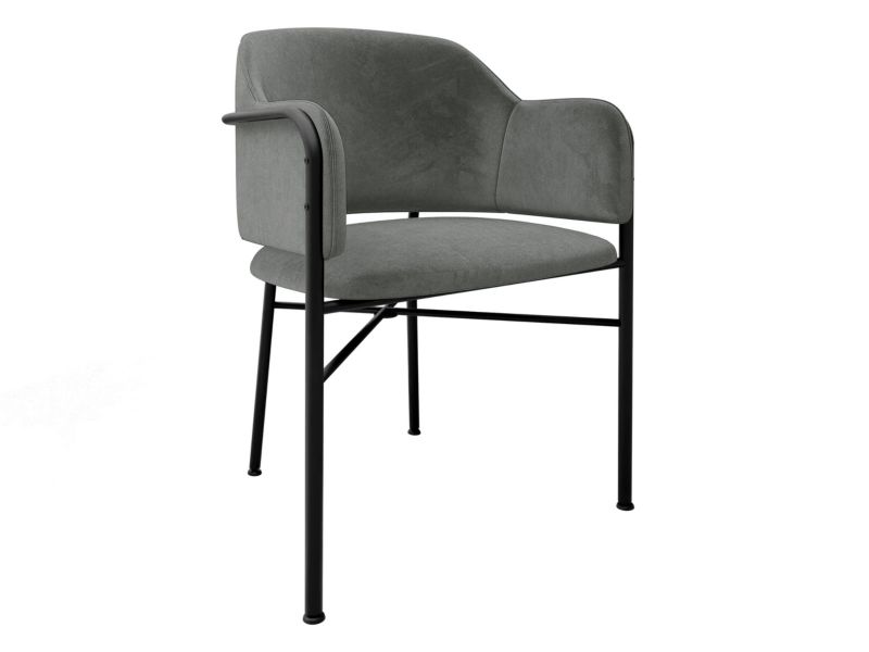 Krzesło MIRJAN 24 tapicerowane Delivio platynowy szary 1 szt.