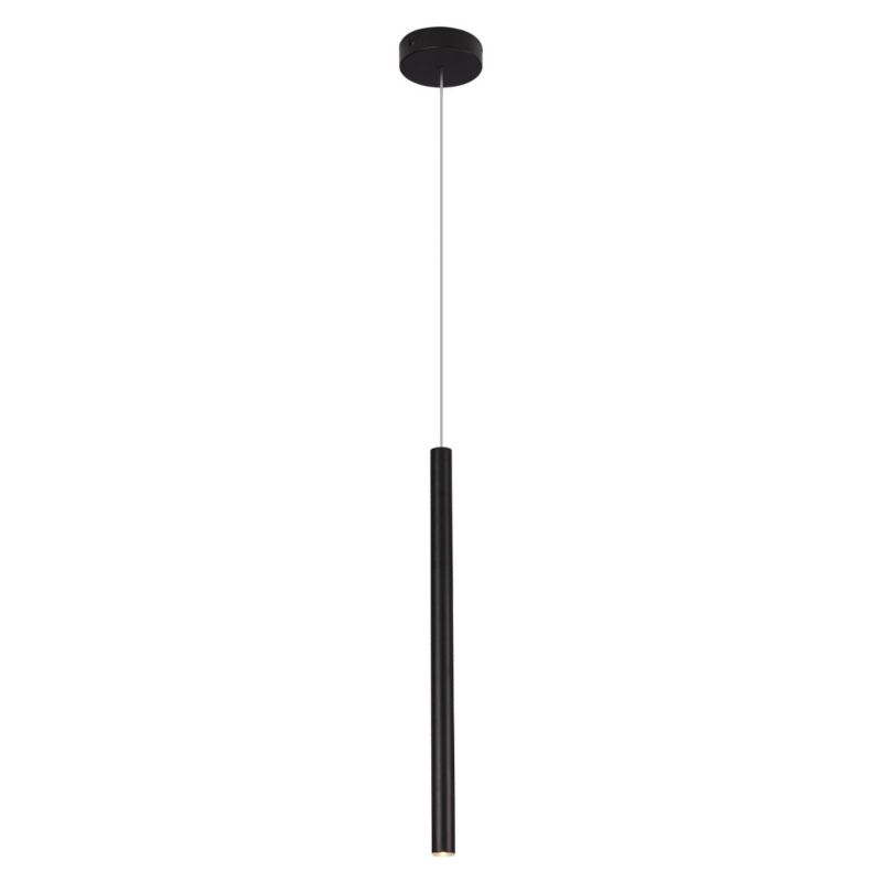 Lampa wisząca Maxlight Organic czarna wym: 190 x 2,5 x 2,5 cm wbudowany LED 1W 1 szt.