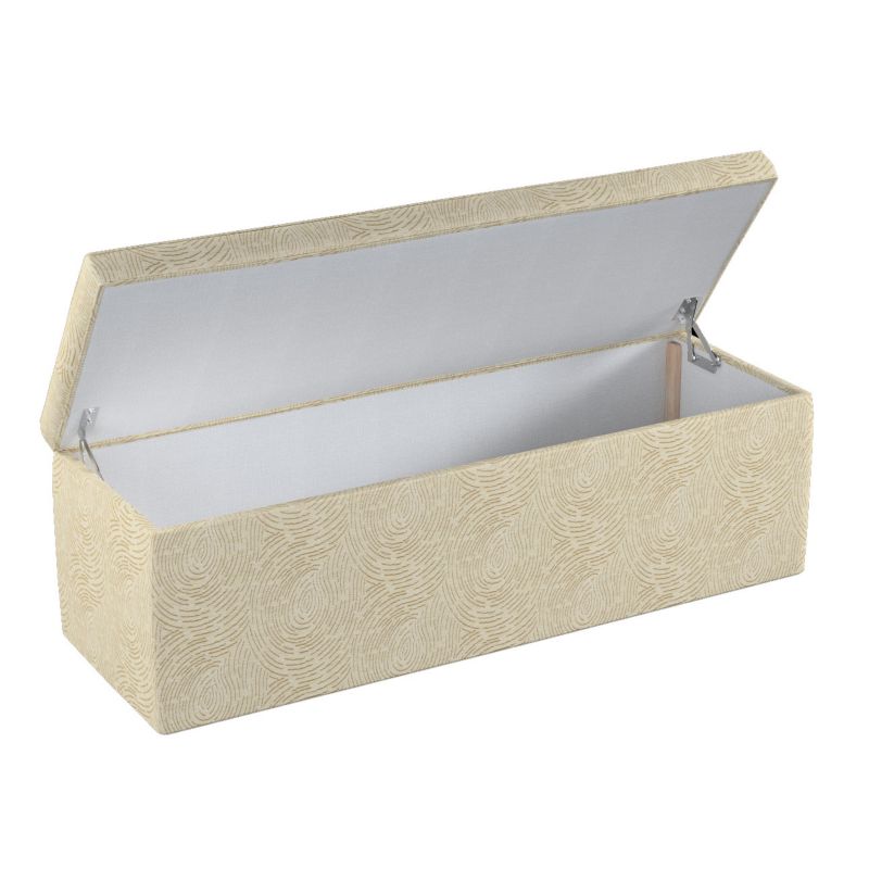 Skrzynia tapicerowana Dekoria 90 x 40 x 40 cm beżowo-złoty wzór 1 szt.
