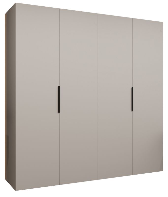 Szafa uchylna Abiks MARBELLA 1 200 wys 202 cm Kaszmir + Czarny 1 szt