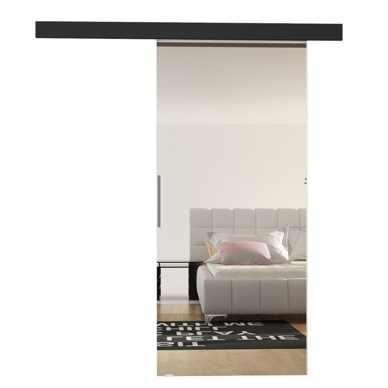 Drzwi przesuwne wewnętrzne MIRJAN 24 Marti II 80 + samodomykacz czarny 1 kpl.