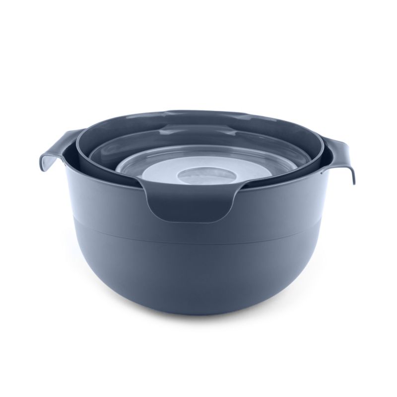 Miski KADAX Zestaw Kuchennych 7el + Durszlak 3L Plastikowe szare 1szt.