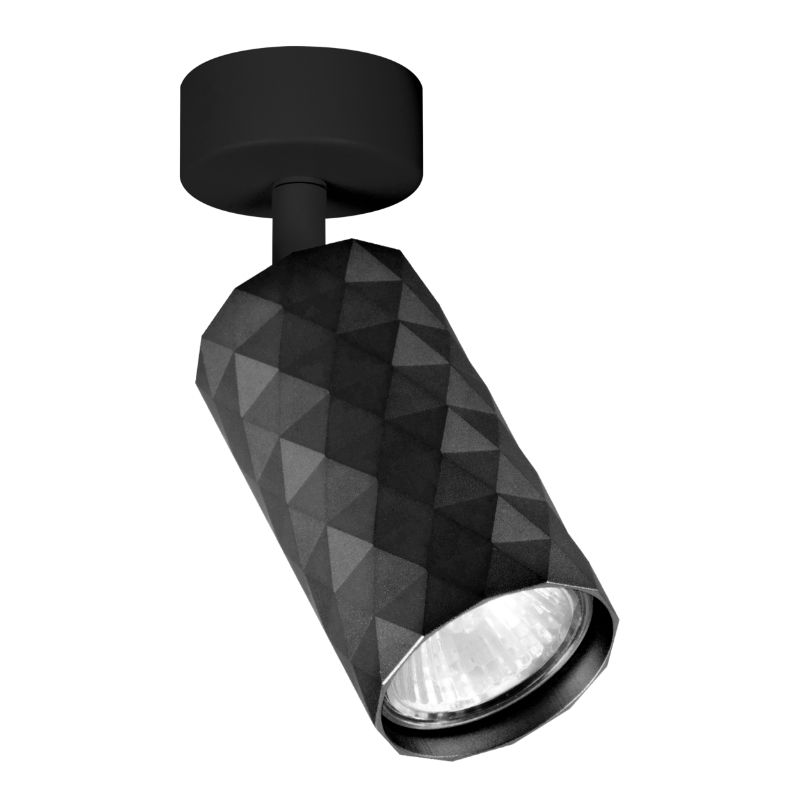 Lampa punktowa, DPM, 1 x GU10, czarna, 1szt