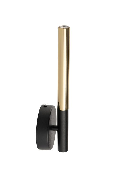 Kinkiet ścienny Sigma Lighting Sopel Lux czarno-złoty 1 x G9 x IP20 wym: 28 x 10 x 6,5 cm - 1 szt.