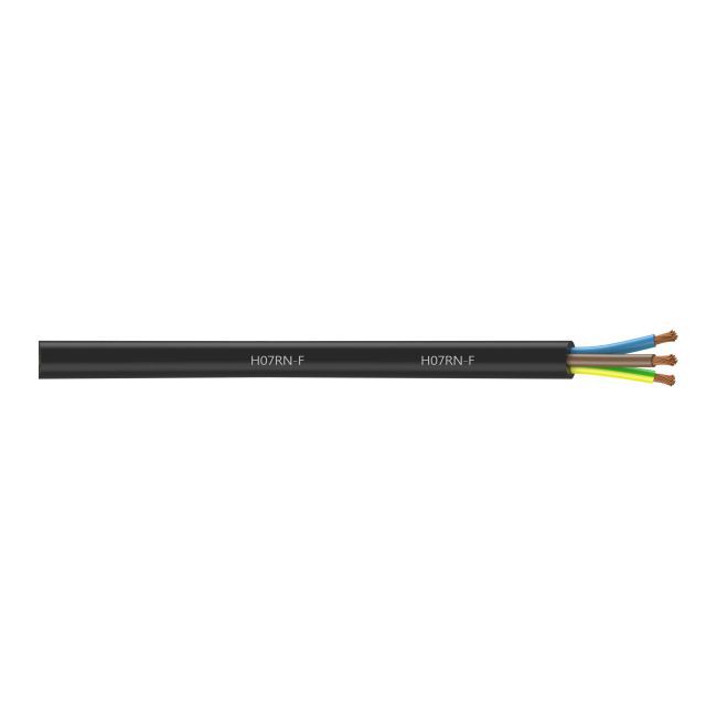 Kabel zasilający H07RNF 3 x 1,5 mm2 czarny