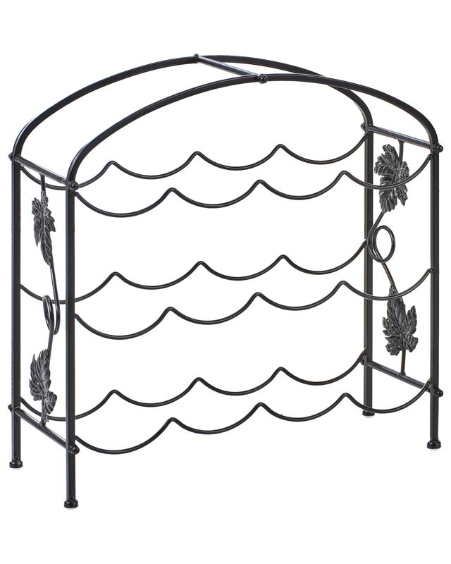 Stojak na wino Bundoran Czarny 1 szt.