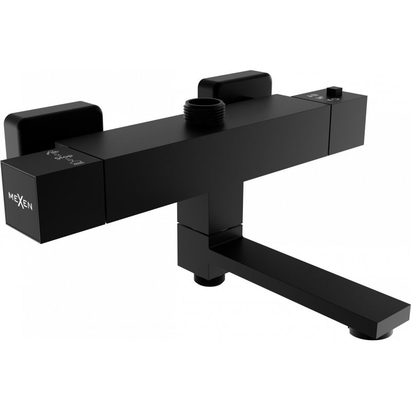 Bateria wannowo-prysznicowa Mexen Cube czarna 1 szt.