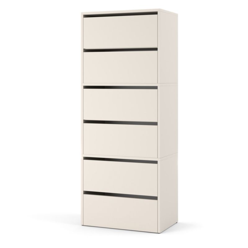 Szafka Na Buty Hurtownia-Mebli 6 Drzwi Zestaw szafki na buty Hugo 3 moduły 60cm Kaszmir Kaszmir 60x36x150 cm 1szt.