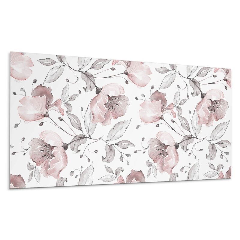 Kafelki samoprzylepne Wallfluent 60x30 cm Akwarelowe kwiaty w delikatnym wzorze 6 szt.