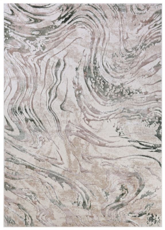 Dywan Wewnętrzny Novara Verde Prostokątny Mazovia 120x170cm Beżowy Motyw Abstrakcyjny 1 szt.