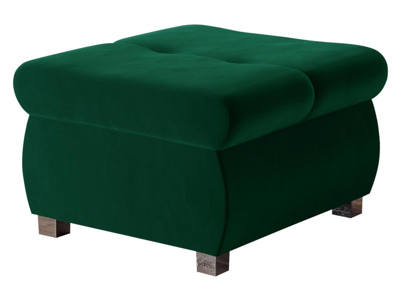 Pufa MIRJAN 24 Orkan Mała butelkowa zieleń aksamit 1 szt.
