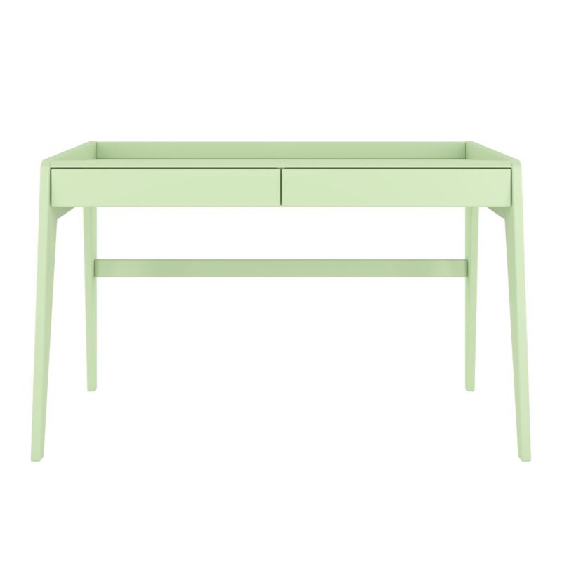 Drewniane bukowe biurko z szufladami Visby LISA jasna zieleń 1 szt.